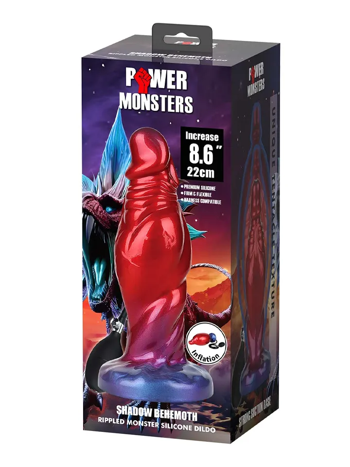 Shadow Behemoth Inflatable Monster Dildo 22 cm - Piepūšamais dildo 5 [full]