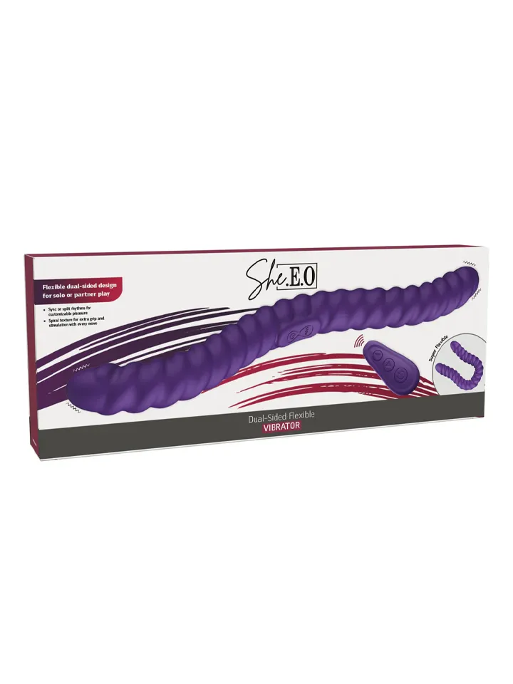 She.E.O Dual-Sided Flexible Vibrator - Vibrējošs dildo 6 [full]