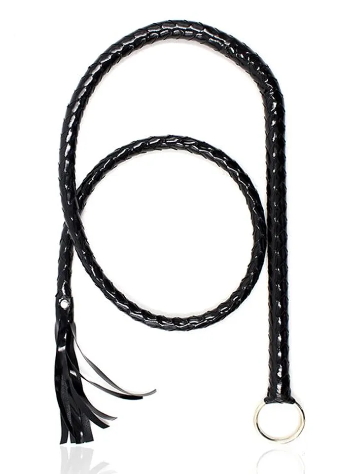 Shiny Black Long Whip 138 cm - Pātaga 1 [full]