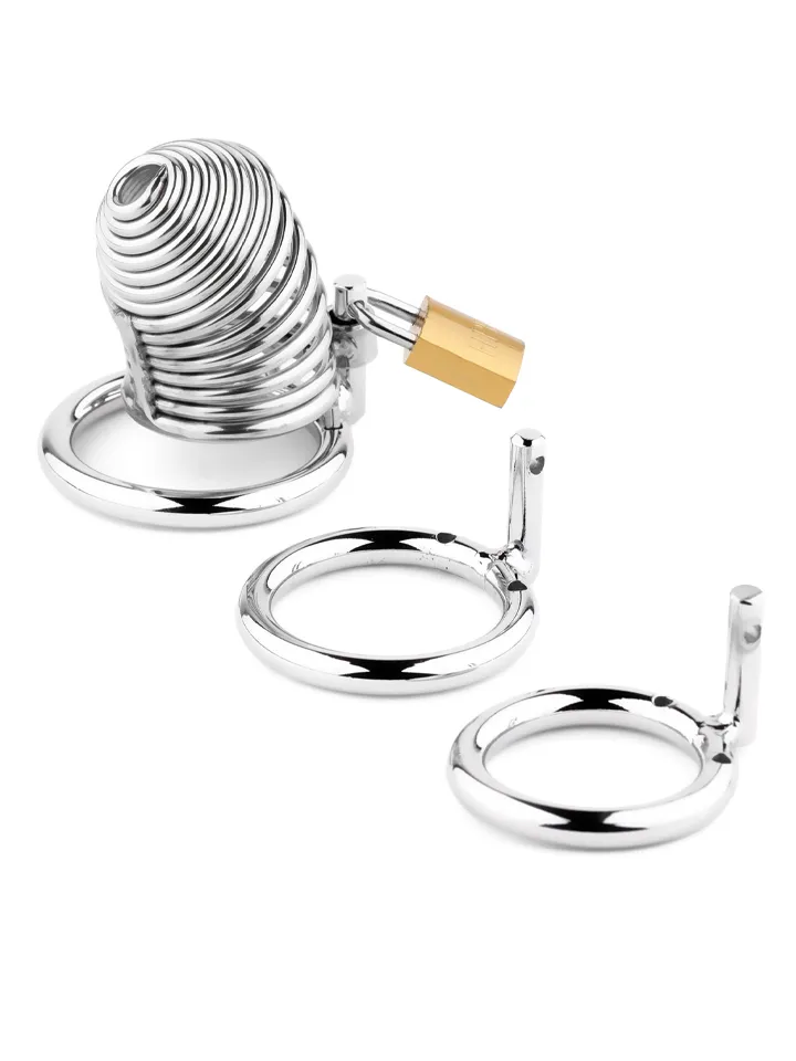 Short Metal Penis Cock Cage - Šķīstības būris 2 [full]