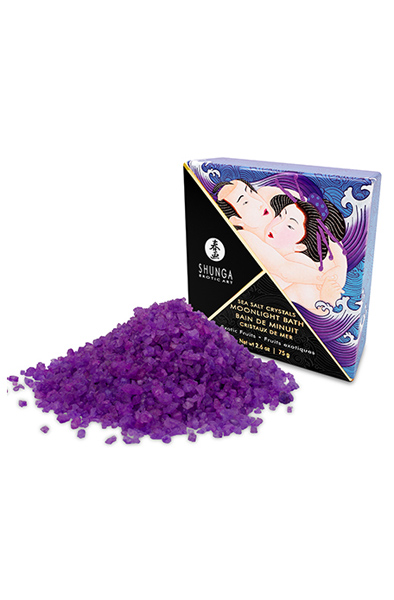Shunga Erotic Art Moonlight Bath Sea Salt Exotic Fruits 75g - Vannas sāls 2