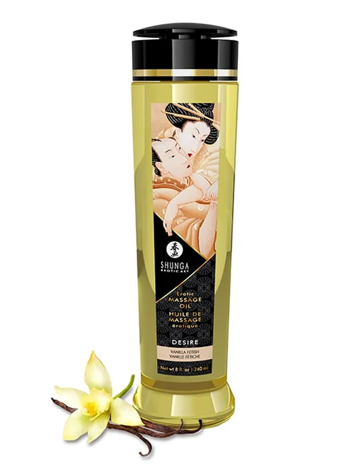 Shunga Massage Oil Desire Vanilla 240 ml - Masāžas eļļa vaniļa 1 [full]