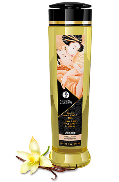 Shunga Massage Oil Desire Vanilla 240 ml - Masāžas eļļa vaniļa 2