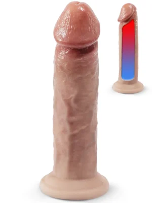 Silex-D Premium Real Skin 15,4 cm - Dzīvīgs dildo 1