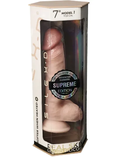 Silex-D Premium Real Skin 17,8 cm - Dzīvīgs dildo 5
