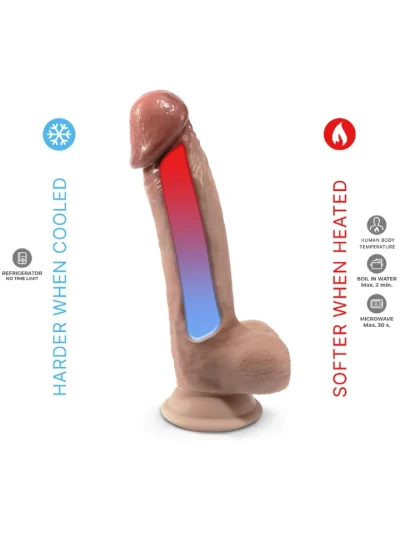 Silex-D Premium Real Skin 21 cm - Dzīvīgs dildo 2