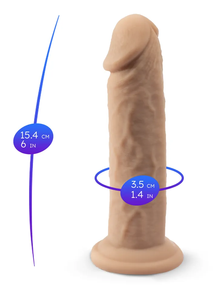 Silex-D Real Skin Model 2 15,4 cm - Dzīvīgs dildo 3 [full]