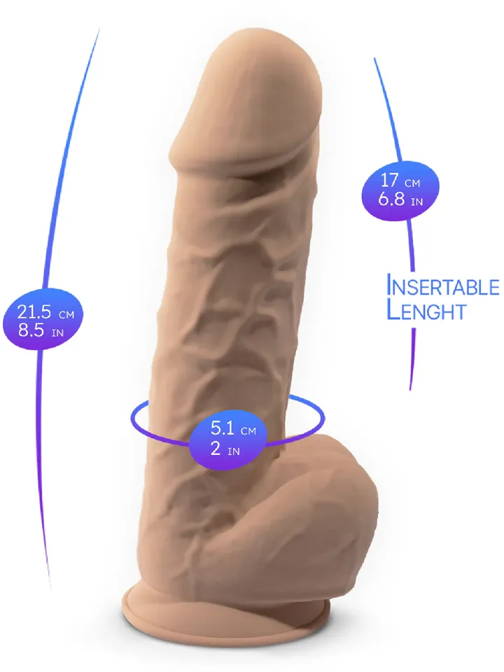 Silex-D The Original Dildo 21,5 cm - Dzīvīgs dildo 3
