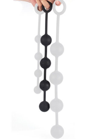 Silicone Anal Balls Quarty M 35cm - Īpaši spīdīgas anālās krelles 1