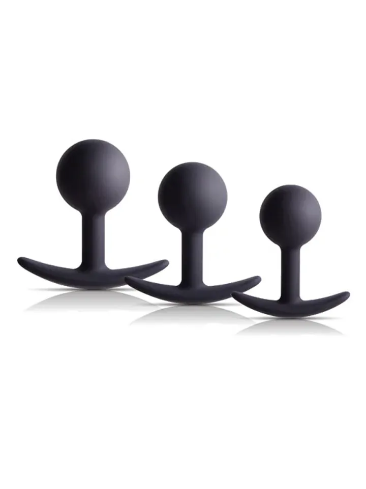 Silicone Anal Kit With Weighted Ball - Anālā spraudņa komplekts 1 [full]