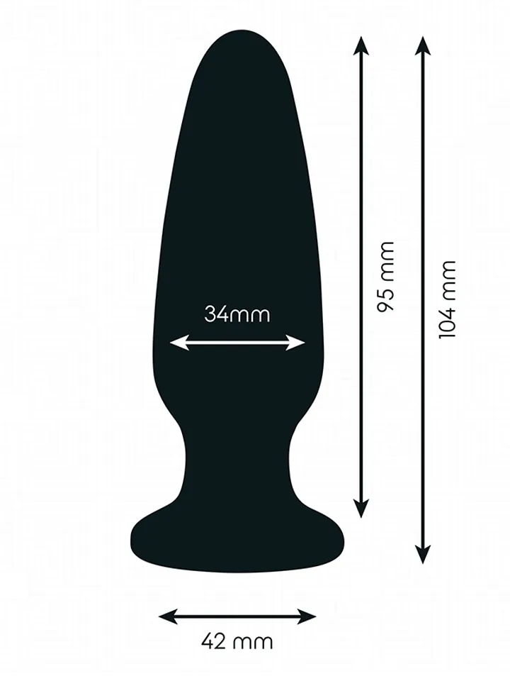 Silicone Anal Plug With Jewel 10,4 cm - Anālais spraudnis 3 [full]