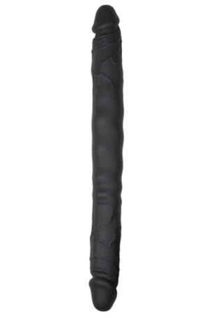 Silicone Double Ended Dildo Black 30 cm - Dubultā dildo 1