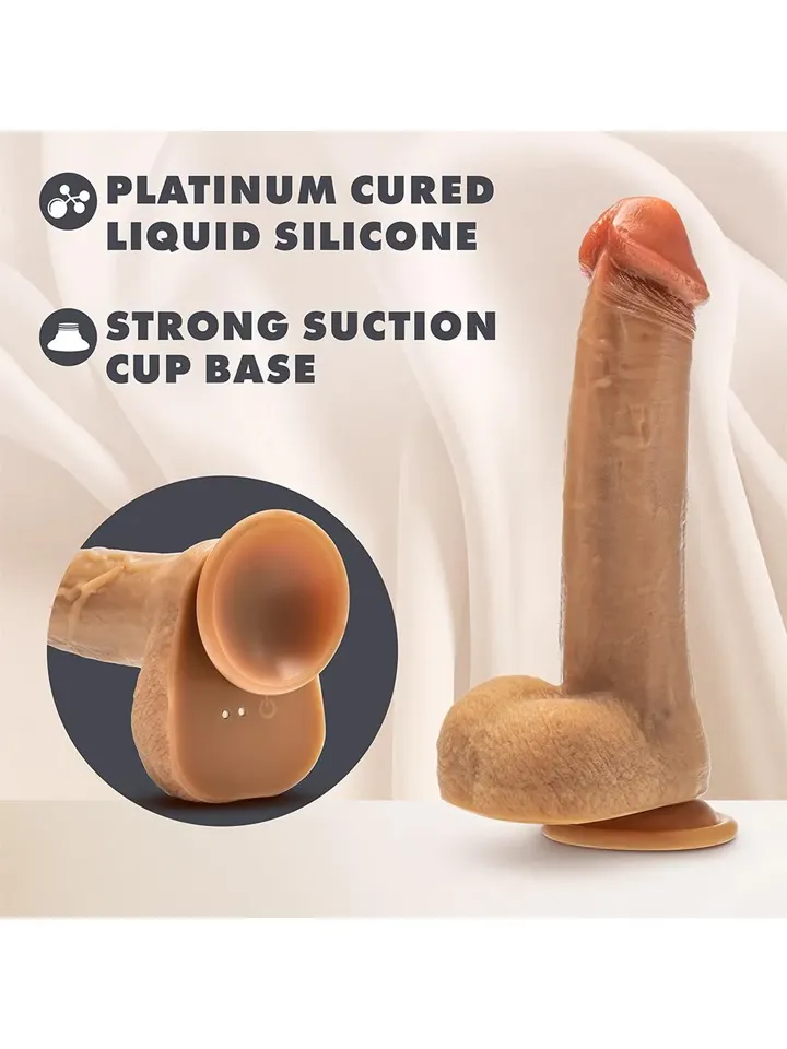 Silicone Dr. Phillips Thrusting Dildo 21,6 cm - Vibrējošs dildo 4 [full]