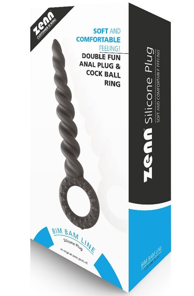 Silicone Twisted Anal Plug 21 cm - Anālais spraudnis 3