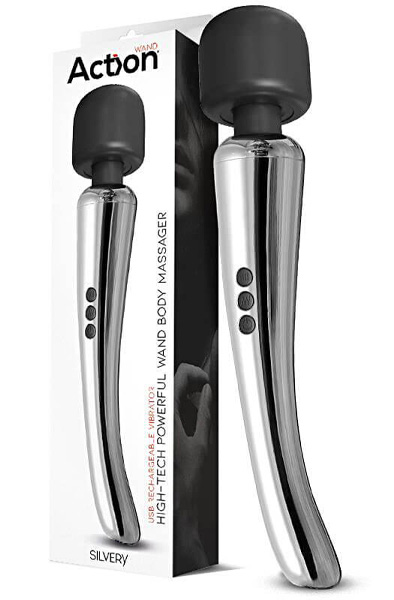 Silvery High-Tech Super Powerful Wireless Wand - Burvju nūjiņa / masāžas zizlis 6