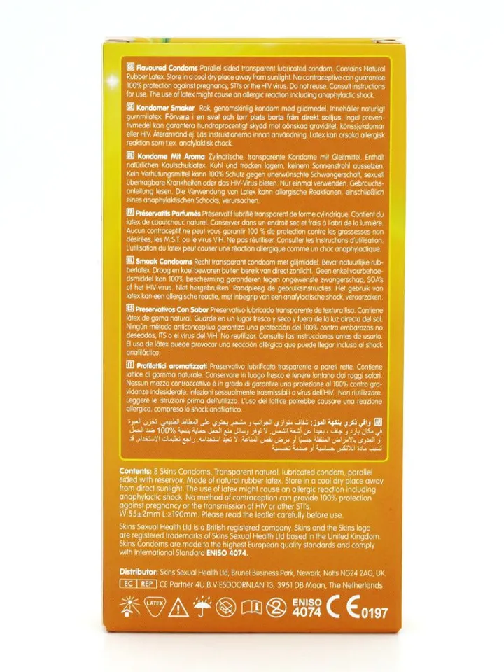 Skins Banana Condoms 8-pack - Prezervatīvi 3 [full]