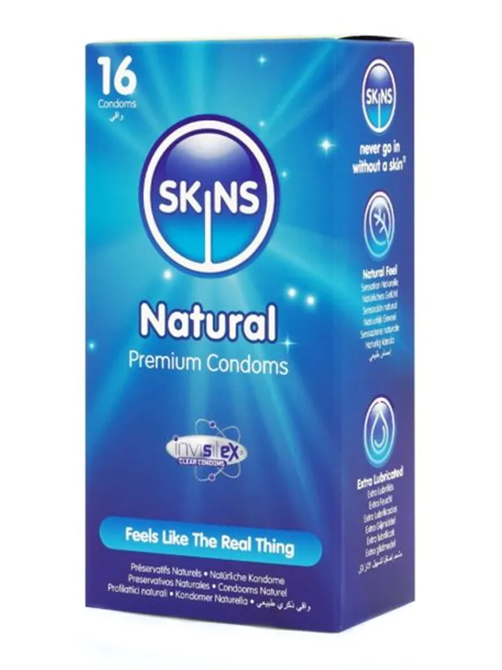Skins Natural Condoms 16-pack - Prezervatīvi 1 [full]