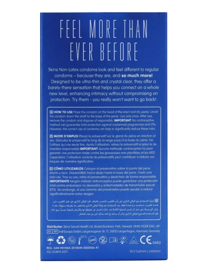 Skins Non-Latex Condoms 8-pack - Prezervatīvi 2 [full]