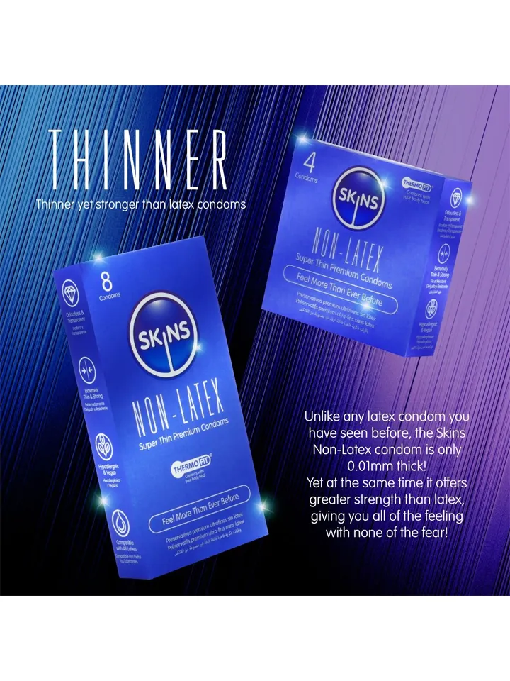 Skins Non-Latex Condoms 8-pack - Prezervatīvi 4 [full]