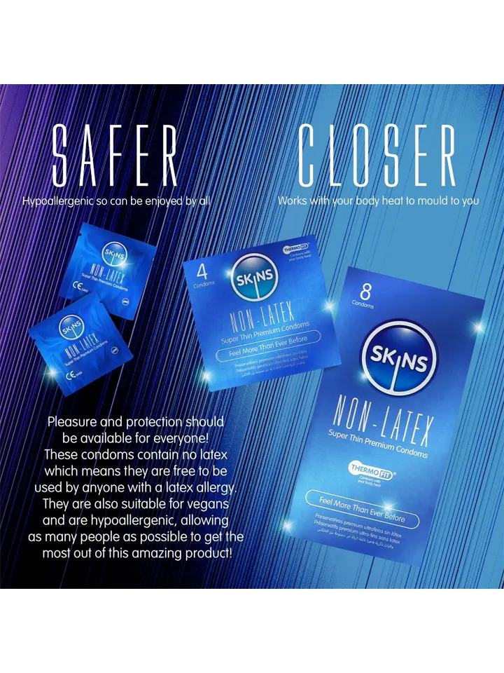 Skins Non-Latex Condoms 8-pack - Prezervatīvi 5 [full]