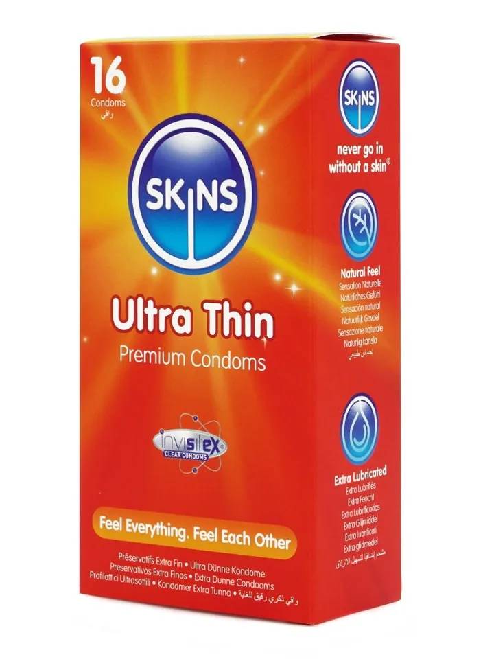 Skins Ultra Thin Condoms 16-pack - Plāni prezervatīvi 1 [full]