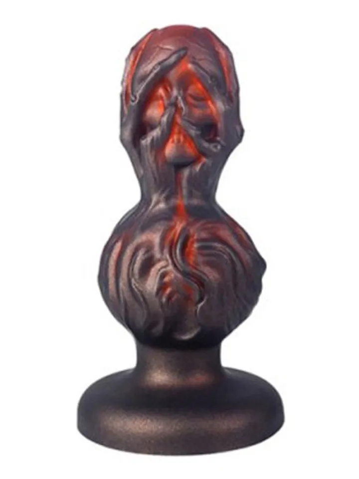 Skullis XL Plug Red/Black 20,5 cm - XL Buttplug 1 [full]