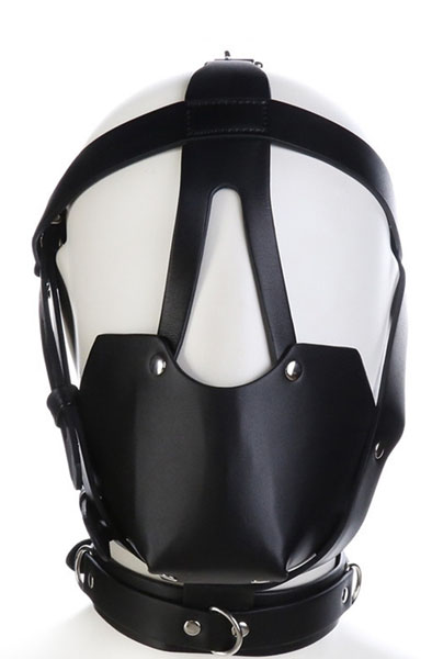 SM Harness Head Muzzle Black - Gag ar zirglietām 2