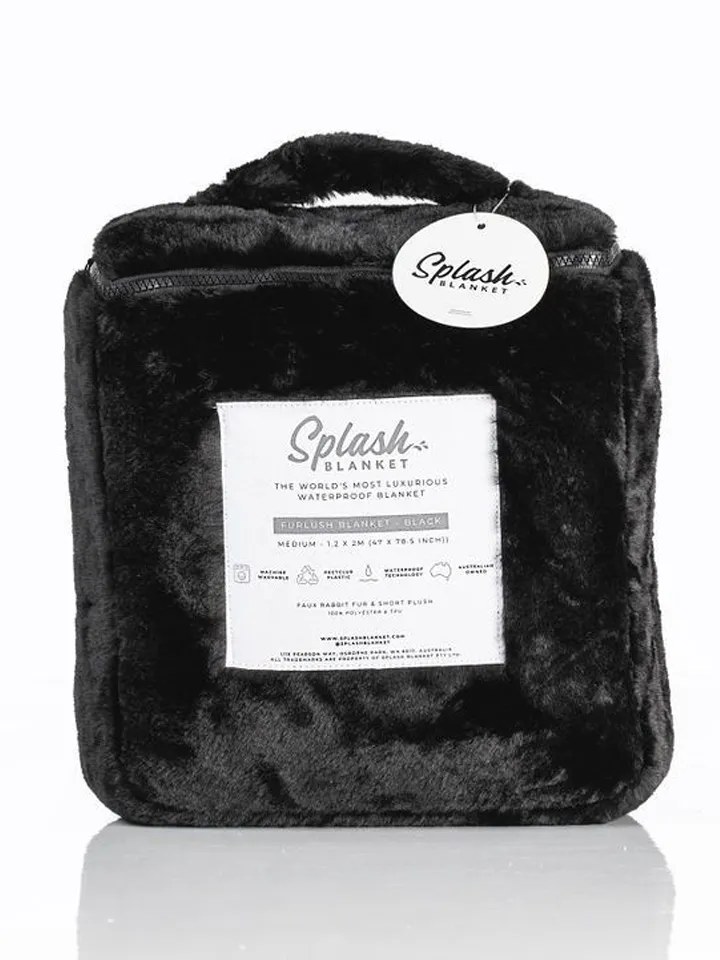 Splash Blanket Furlush Black On Black Medium - Seksa palagi 6 [full]