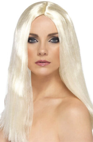 Star Style Long Straight Wig Blonde - Blondā parūka 1