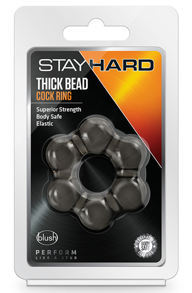 Stay Hard Thick Bead Cock Ring - Gaiļa gredzens 2