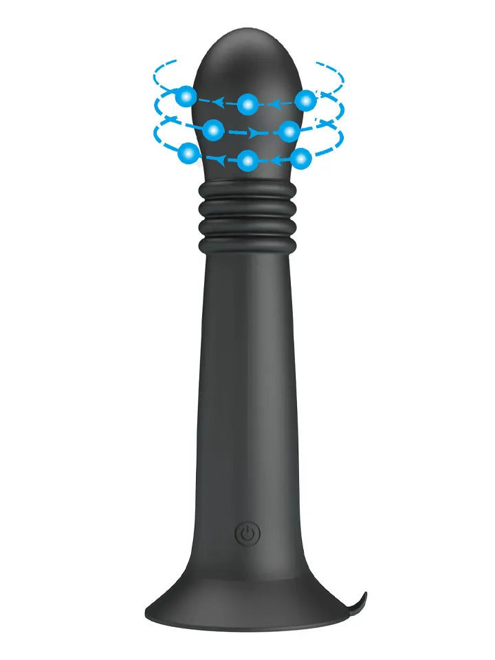 Stellan Thrusting & Rotating Wand Massager 23 cm - Vibrējošs dildo 1 [full]