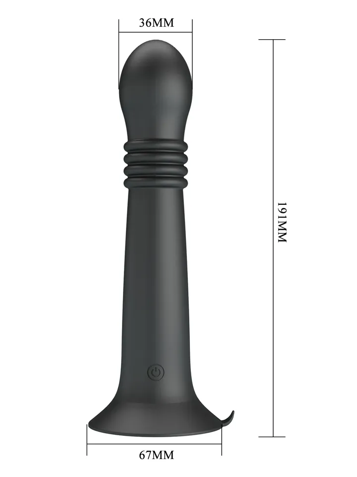 Stellan Thrusting & Rotating Wand Massager 23 cm - Vibrējošs dildo 2 [full]