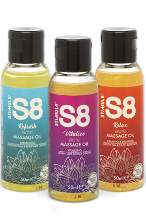 Stimul8 Massage Oil Box 3 x 50ml - Masāžas komplekts 1