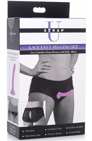 Strap U Envy Strap-on Harness With Dildo Black - Siksna ar siksnām 2