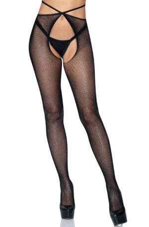 Strappy Crotchless Tights - Zeķes 1