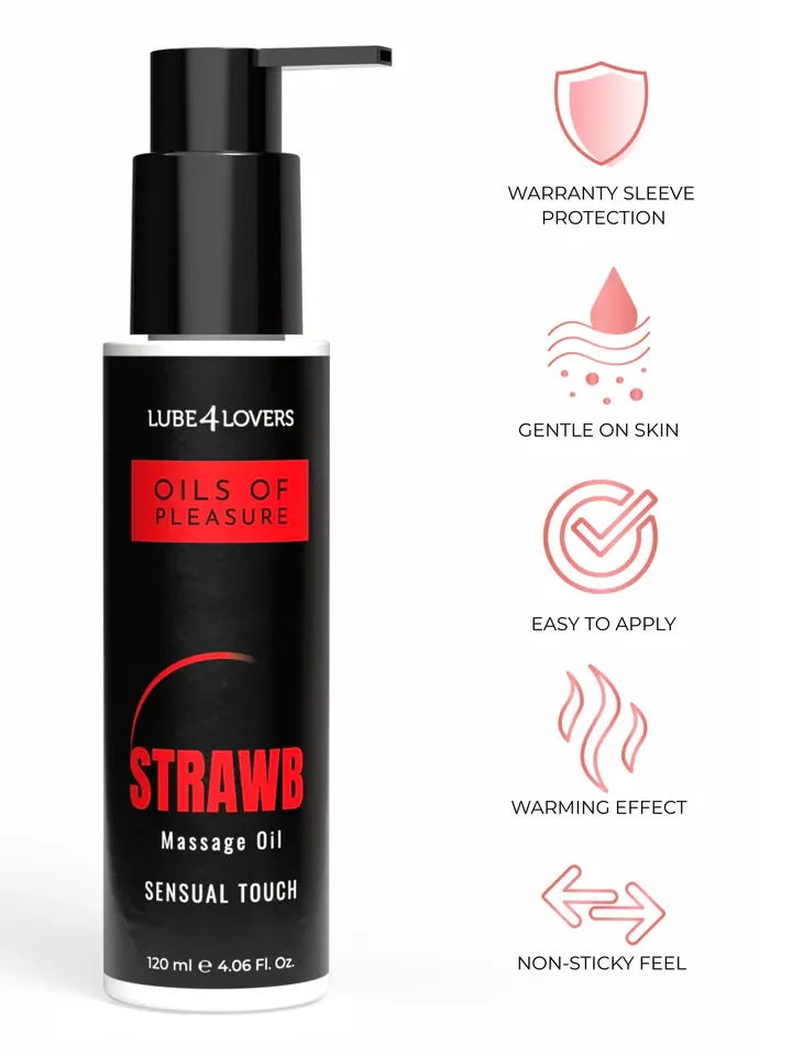 Strawberry Massage Oil 120 ml - Masāžas eļļa Zemeņu 2 [full]