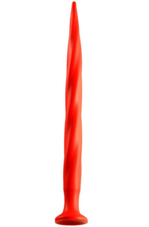 Stretch Worm Long Dildo Red 40cm - Īpaši garš anālais dildo 1
