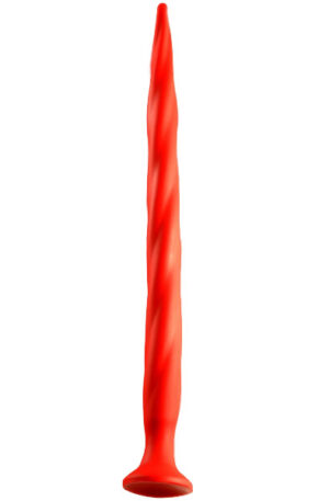 Stretch Worm Long Dildo Red 50cm - Īpaši garš anālais dildo 1