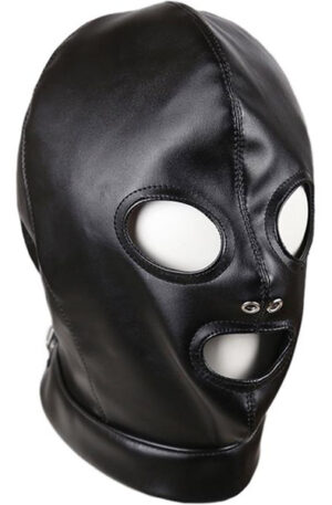 Submision Hood With Back Straps Adjustable - BDSM maska 1