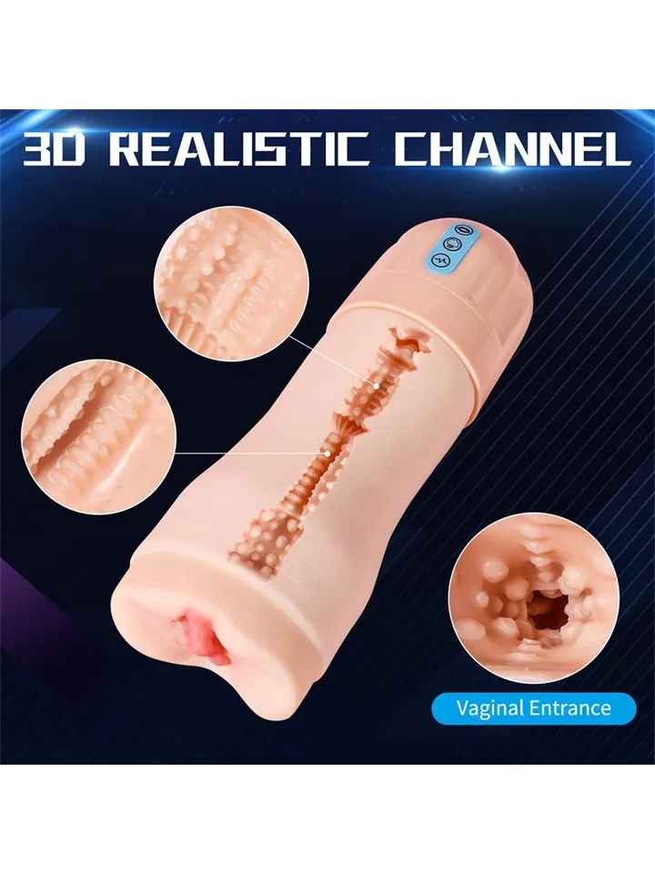 Suctroker Masturbator With Vibration & Sucking - Vibrējošs masturbators 3 [full]