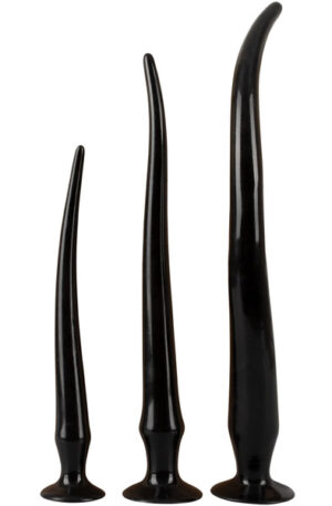 Super Long Flexible Butt Plug Set Black - Īpaši garš anālais dildo 1