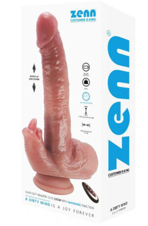 Super Soft Dildo With Warming Function 21 cm - Vibrējošs dildo 1