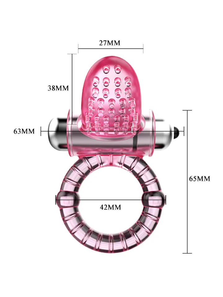 Sweet Vibrating Ring Pink - Trušu gaiļa gredzens 2 [full]