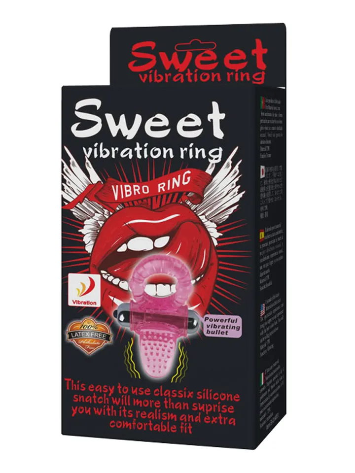 Sweet Vibrating Ring Pink - Trušu gaiļa gredzens 3 [full]