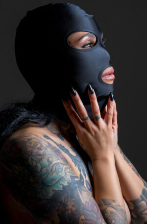 Taboom Spandex Hood Black - Maskas un aizsietas acis priekš BDSM 1