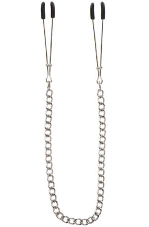 Taboom Tweezers With Chain Silver - Krūšu skavas ar ķēdi 1