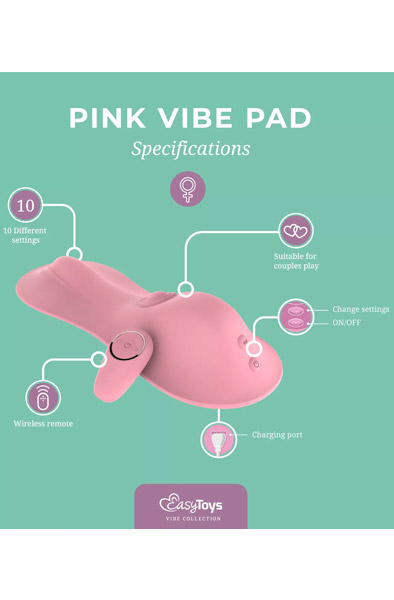 Tapping & Vibrating Vibe Pad Pink - Klitora vibrators 3