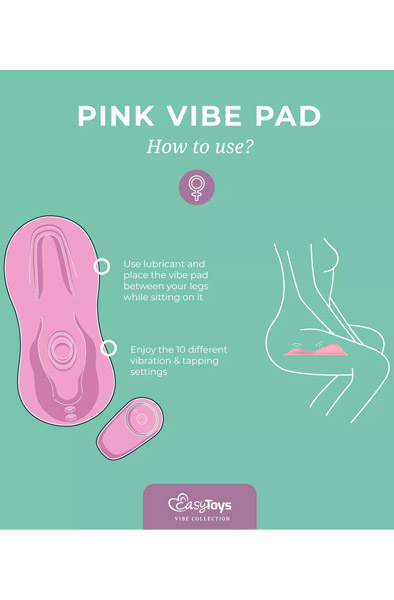 Tapping & Vibrating Vibe Pad Pink - Klitora vibrators 4