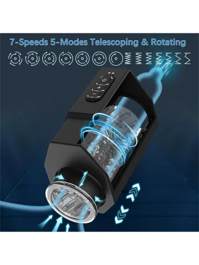 Tchumby Masturbator Twist & Turn Masturbator - Automātiskais masturbators 4