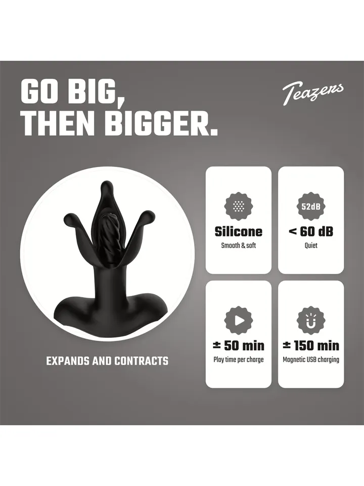 Teazers Anal Expanding Butt Plug - Vibrējošs anālais spraudnis 2 [full]